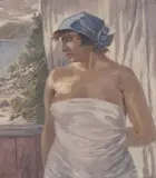 Uten tittel by Karl Edvard Diriks, Olje på lerret, sold Sep 2026