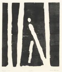 Vandrer by Tore Hansen, Tresnitt, sold Sep 2026