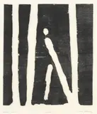 Vandrer by Tore Hansen, Tresnitt, sold Sep 2026