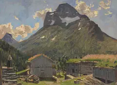 Uten tittel by Adelsteen Normann, Olje på plate, sold Sep 2026
