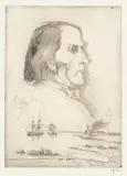 Johan Christian Dahl nach Delaroche Paris 1847 by Horst Janssen, 1976, Radering, sold Sep 2026