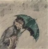 Uten tittel by Aksel Waldemar Johannessen, Olje på lerret, sold Sep 2026