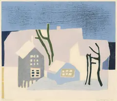 Mørketid I by Hanne Borchgrevink, 1993, Tresnitt, sold Sep 2026