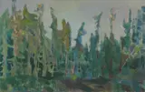 Uten tittel by Tore Hansen, Olje på lerret, sold Sep 2026