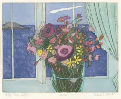 Annes bukett 2 by Ferdinand Finne, 1995, Akvatint, sold Sep 2026