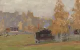 Uten tittel by Gustav Wentzel, Olje på lerret, sold Sep 2026