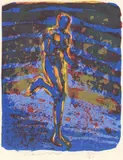 Løpende III by Frans Widerberg, 1990, Fargelitografi, sold Sep 2026