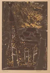 Kirken by Ludvig Eikaas, Serigrafi, VIII/XX, sold Sep 2026