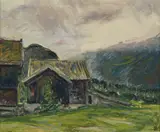 Silregn i Smørklepp by Henrik Sørensen, Olje på lerret, sold Sep 2026