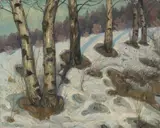 Uten tittel by Thorolf Holmboe, Olje på lerret, sold Sep 2026