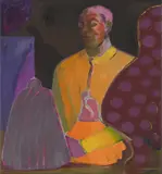 Designeren by Bjørn Carlsen, 1974, Olje på lerret, sold Sep 2026