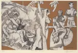 Fish and Banana by M. F. Husain, ca. 2010, Offsett-litografi, sold Aug 2026