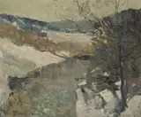 Uten tittel by Finn Davidsen, Olje på plate, sold Aug 2026