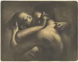 Kysset by Odd Nerdrum, Litografi, sold Aug 2026