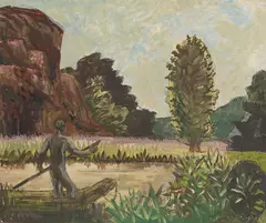 Uten tittel by Per Krohg, Olje på plate, sold Aug 2026