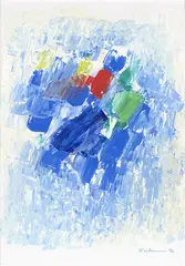 Uten tittel by Jakob Weidemann, Olje på papir, sold Aug 2026