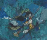 Beryll by Ernst Ingemar, ca. 1967, Olje på lerret, sold Aug 2026