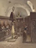Klosterinteriør, Assisi by Frans Odelmark, Olje på lerret, sold Aug 2026