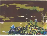 Ved havet by Håkon Bleken, 1986, Serigrafi, sold Aug 2026