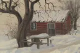 Uten tittel by Gustav Wentzel, Olje på lerret, sold Aug 2026