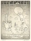 Lett råtner sommerfrukt og tidlig modent barn by Fredrik Stabel, Radering, sold Aug 2026