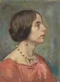 Studiehoved by Gudmund Stenersen, Olje på lerret klebet på plate, sold Aug 2026