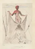 Femme tenant le voile by Salvador Dalí, 1969, print (other), sold Aug 2026
