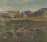 Uten tittel by Gustav Wentzel, Olje på lerret, sold Aug 2026