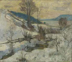 Uten tittel by Gerhard Munthe, Olje på lerret, sold Aug 2026