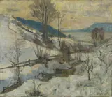 Uten tittel by Gerhard Munthe, Olje på lerret, sold Aug 2026