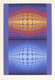 Enfis by Victor Vasarely, 1985, Serigrafi, sold Aug 2026