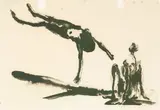 På strand i vann by Frans Widerberg, 1983, Litografi, sold Aug 2026
