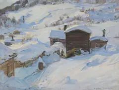 Uten tittel by Gustav Wentzel, Olje på lerret, sold Aug 2026