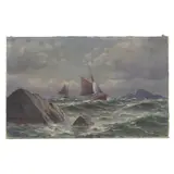Uten tittel by Erling Haaland, Olje på lerret, sold Aug 2026