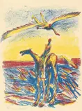 Vinget og rytter by Frans Widerberg, 1982, Litografi, sold Aug 2026
