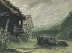 Uten tittel by Harald Kihle, Gouache på papir, sold Aug 2026