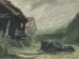 Uten tittel by Harald Kihle, Gouache på papir, sold Aug 2026