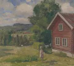 Uten tittel by Thorolf Holmboe, Olje på lerret, sold Aug 2026