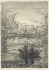 Uten tittel by Karl Erik Harr, Litografi, sold Aug 2026