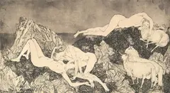 Aften by Sigurd Winge, 1957, print (other), sold Aug 2026