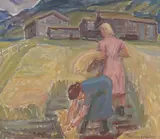 Uten tittel by Halvdan Holbø, Olje på lerret, sold Aug 2026
