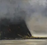 Havbygd by Ørnulf Opdahl, Olje på lerret, sold Aug 2026