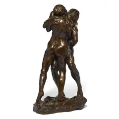 Omfavnelsen by Per Ung, Bronse, høyde, sold Aug 2026
