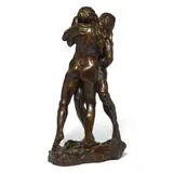 Omfavnelsen by Per Ung, Bronse, høyde, sold Aug 2026
