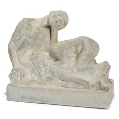 En tviler by Gustav Vigeland, 1894, Gips, høyde, sold Aug 2026