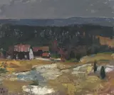 Uten tittel by Erling Enger, Olje på lerret, sold Aug 2026