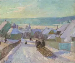Uten tittel by Alf Lundeby, Olje på lerret, sold Aug 2026