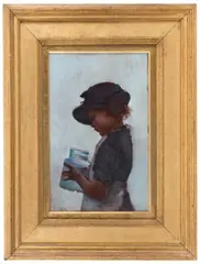 The jar by Hector Caffieri, Ri, Rba, oil on panel, sold May 2014