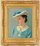 portrait of a woman by Charles P. Gruppé, oil on canvas, sold Jul 2026