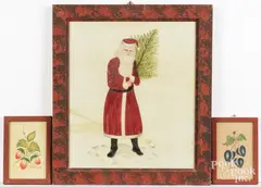 theorems to include one of Santa Claus by William Rank, oil on velvet, sold Jul 2026